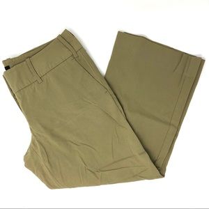 The Limited Drew Fit Tan Crop Wide Leg Pants